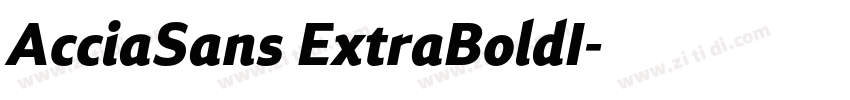 AcciaSans ExtraBoldI字体转换 AcciaSans ExtraBoldI字体转换